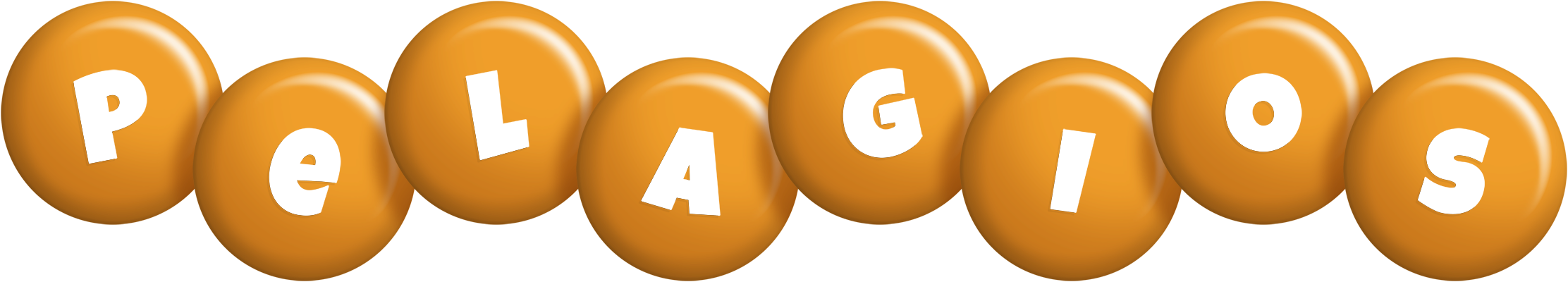 Pelagios candy-orange logo