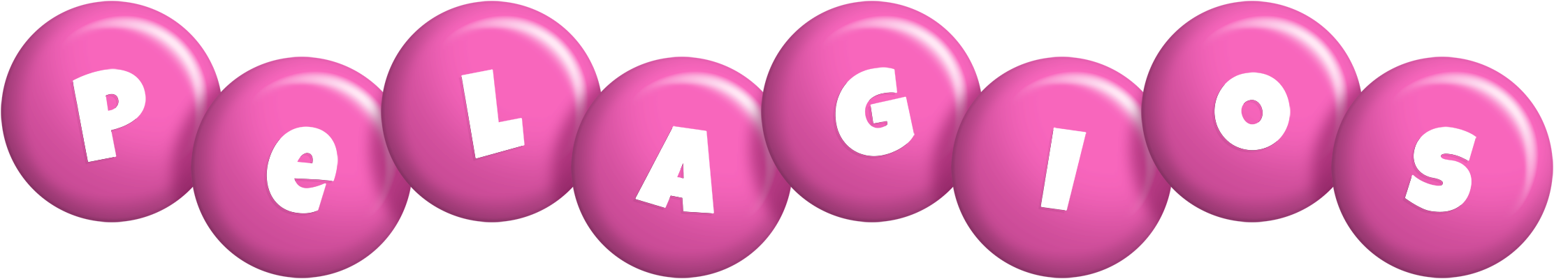 Pelagios candy-pink logo