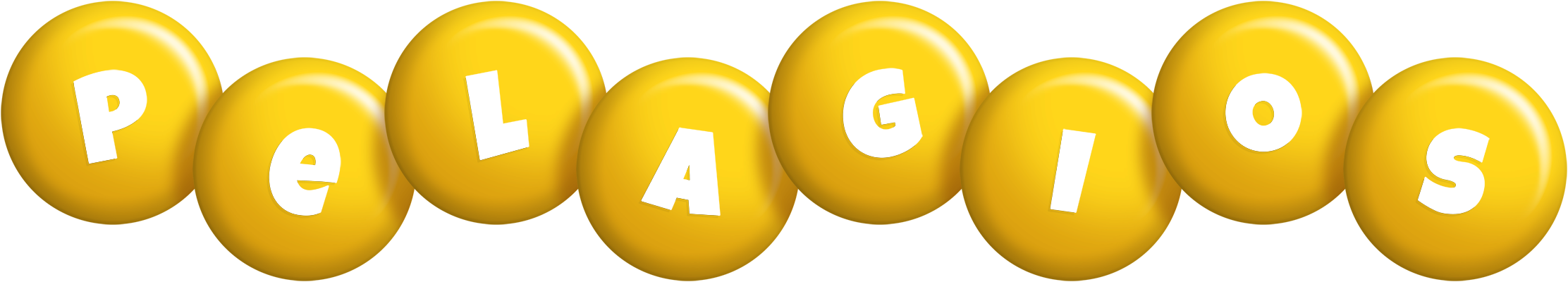 Pelagios candy-yellow logo