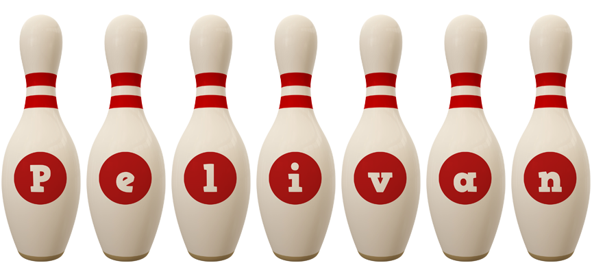 Pelivan bowling-pin logo