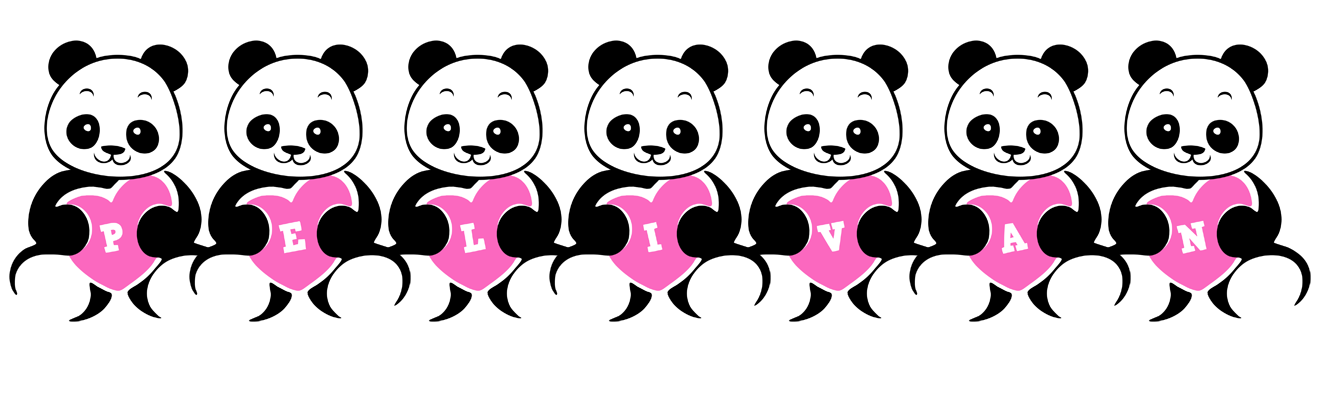 Pelivan love-panda logo