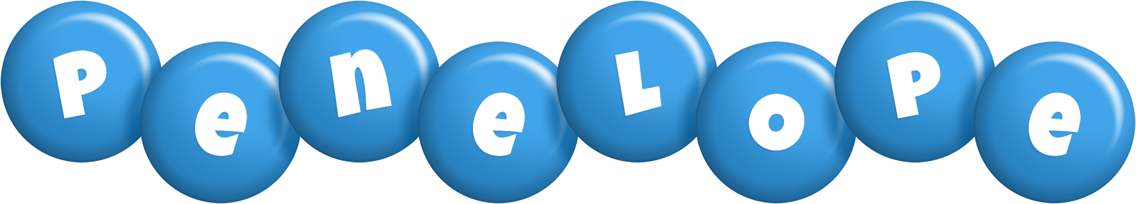 Penelope candy-blue logo