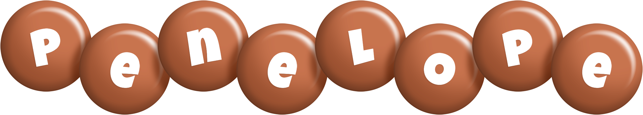 Penelope candy-brown logo
