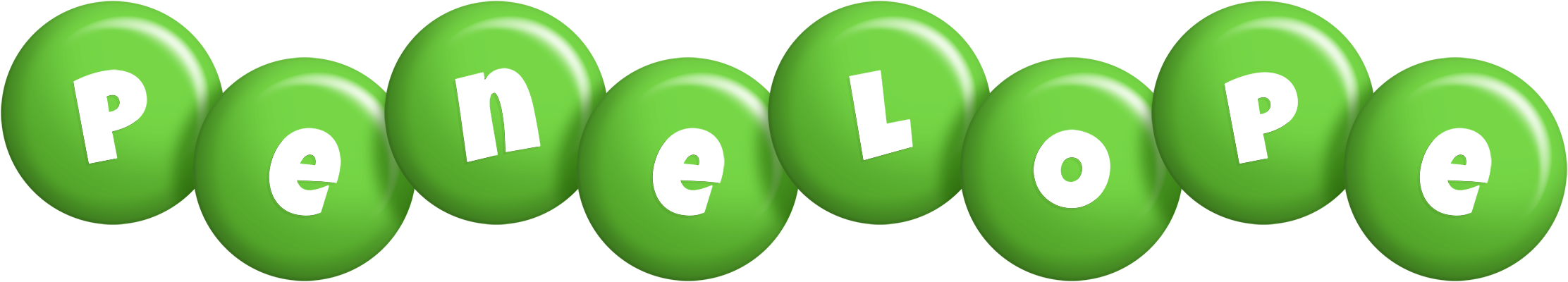 Penelope candy-green logo