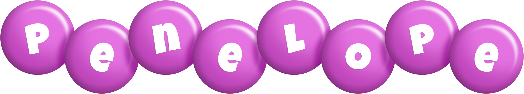 Penelope candy-purple logo
