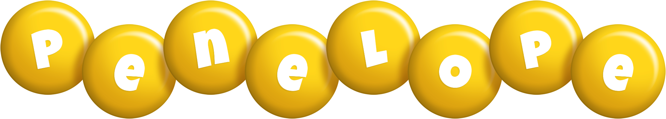 Penelope candy-yellow logo