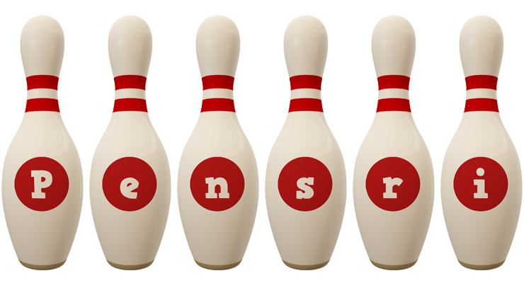 Pensri bowling-pin logo