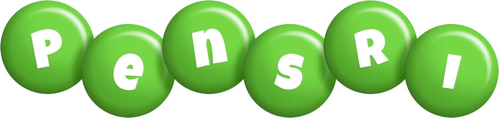 Pensri candy-green logo