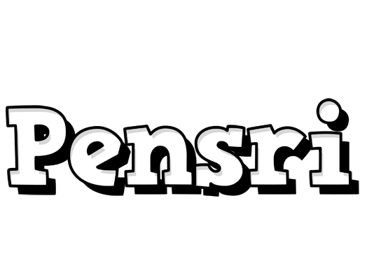 Pensri snowing logo