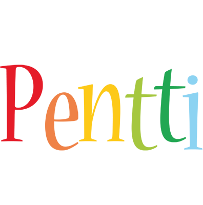 Pentti birthday logo