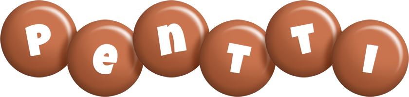 Pentti candy-brown logo