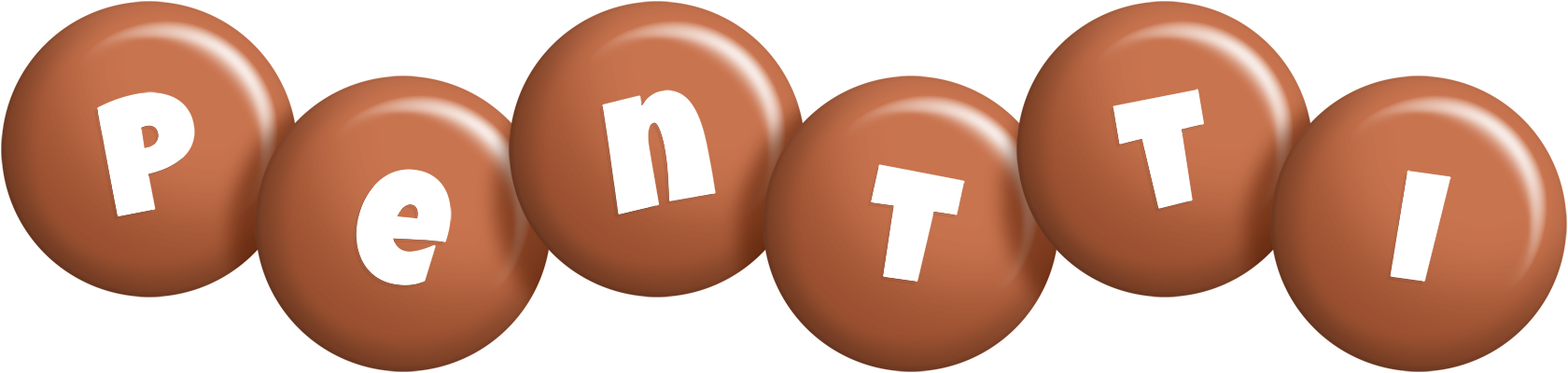 Pentti candy-brown logo