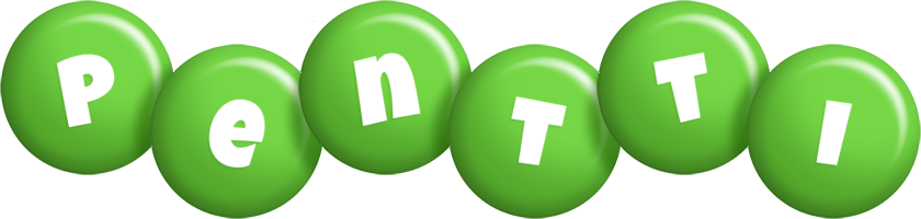 Pentti candy-green logo