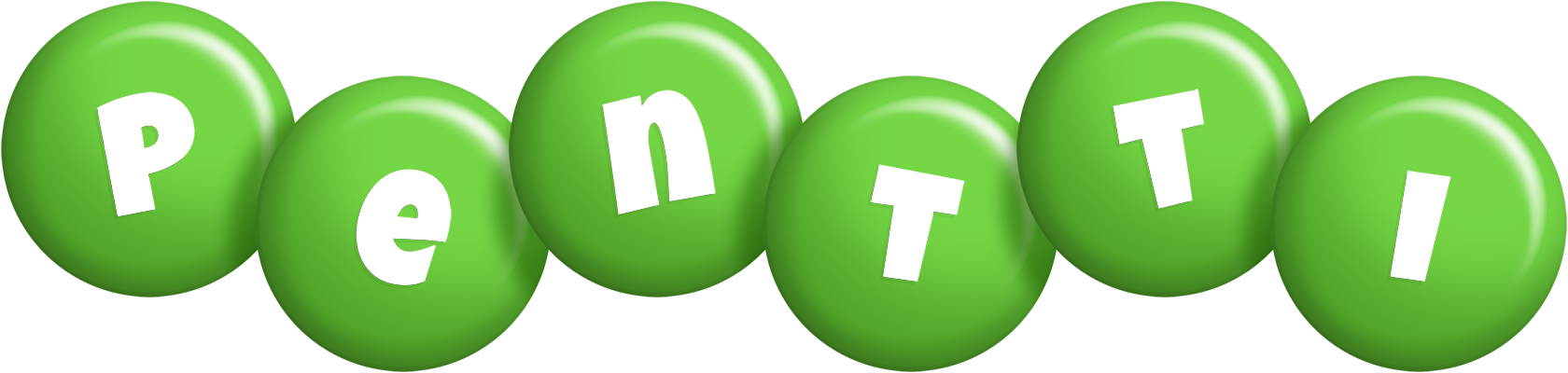 Pentti candy-green logo