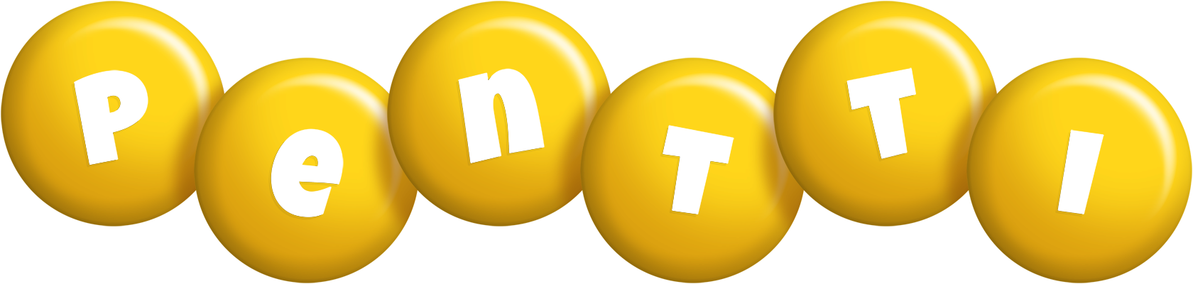 Pentti candy-yellow logo