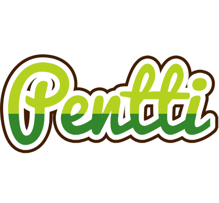 Pentti golfing logo