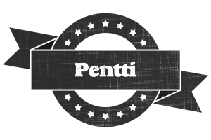 Pentti grunge logo