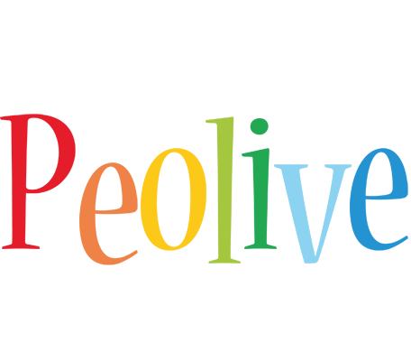 Peolive birthday logo