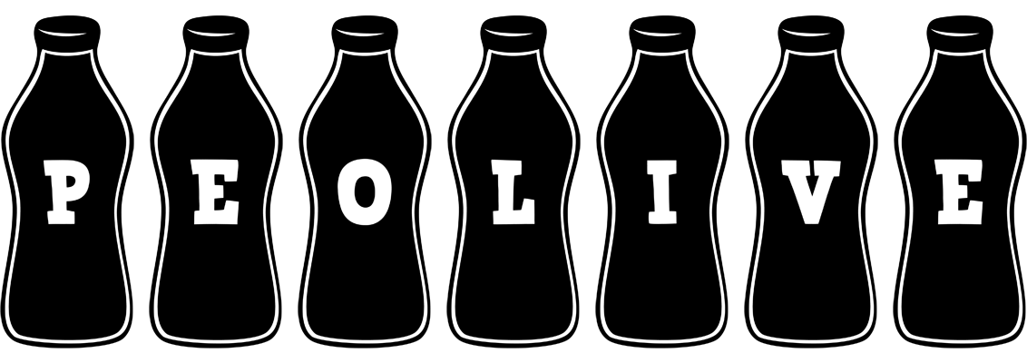 Peolive bottle logo