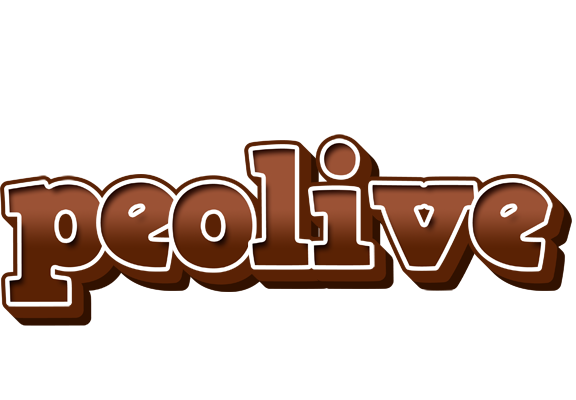 Peolive brownie logo