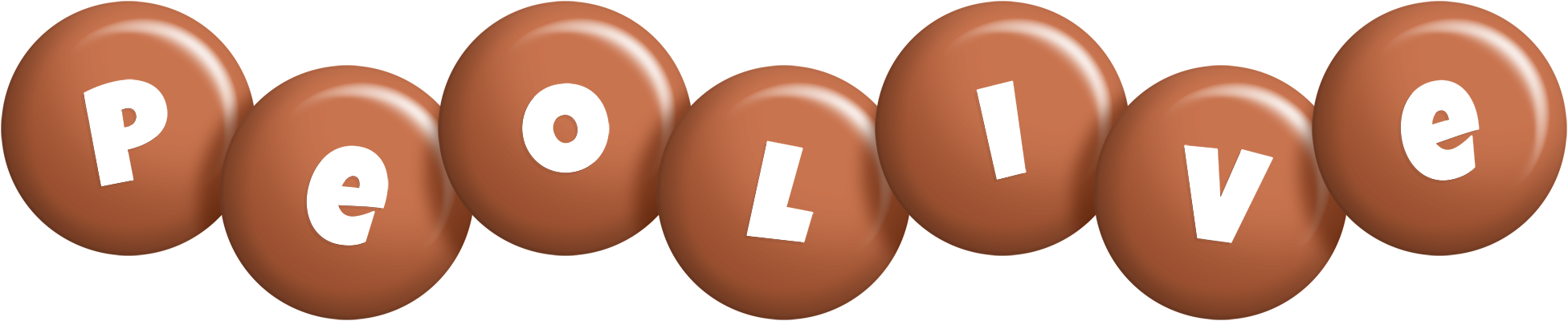 Peolive candy-brown logo