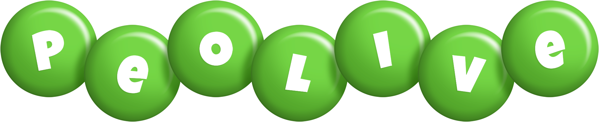 Peolive candy-green logo