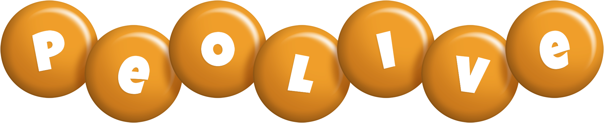 Peolive candy-orange logo