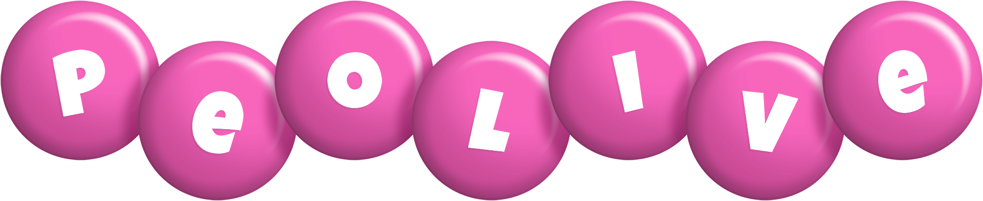 Peolive candy-pink logo