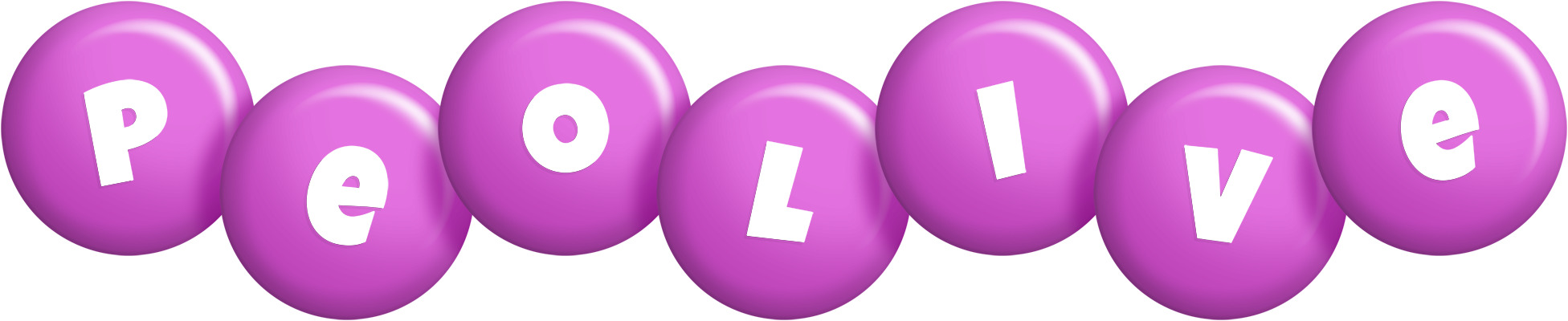 Peolive candy-purple logo