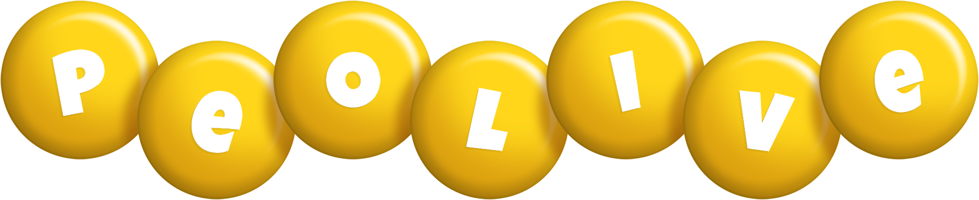 Peolive candy-yellow logo