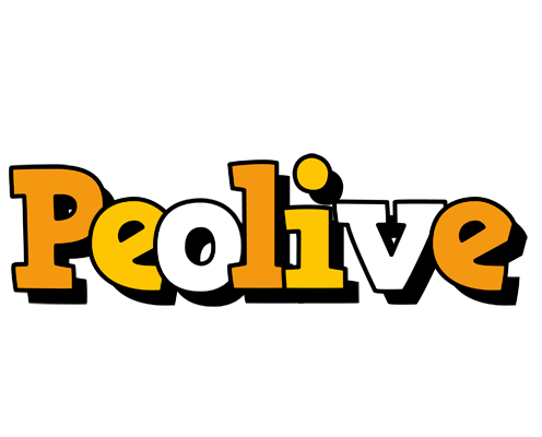 Peolive cartoon logo