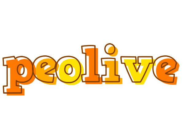 Peolive desert logo