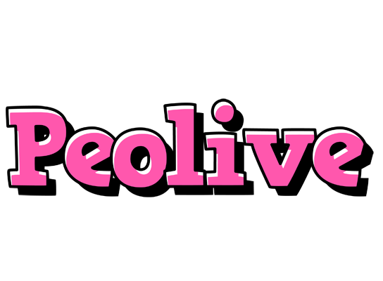 Peolive girlish logo
