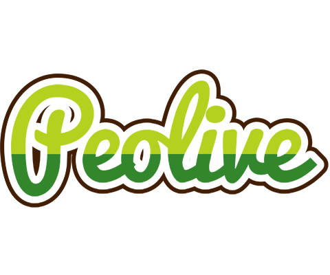 Peolive golfing logo