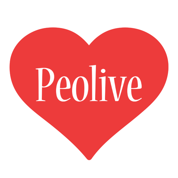 Peolive love logo