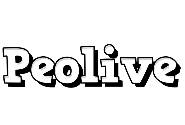 Peolive snowing logo