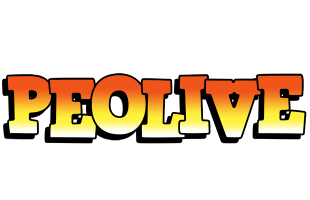 Peolive sunset logo