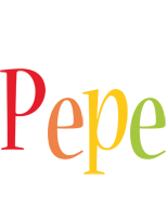 Pepe birthday logo