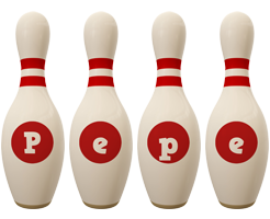Pepe bowling-pin logo