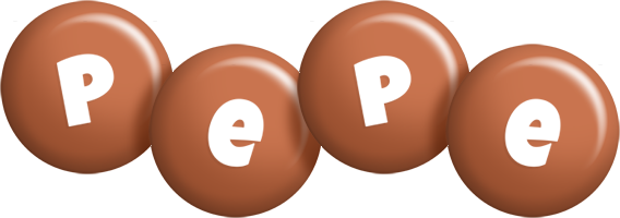 Pepe candy-brown logo