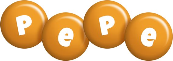 Pepe candy-orange logo