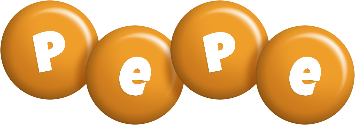 Pepe candy-orange logo