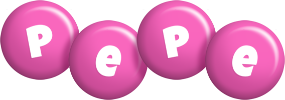 Pepe candy-pink logo