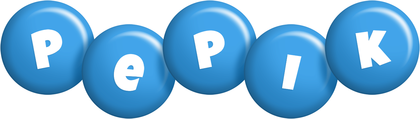 Pepik candy-blue logo