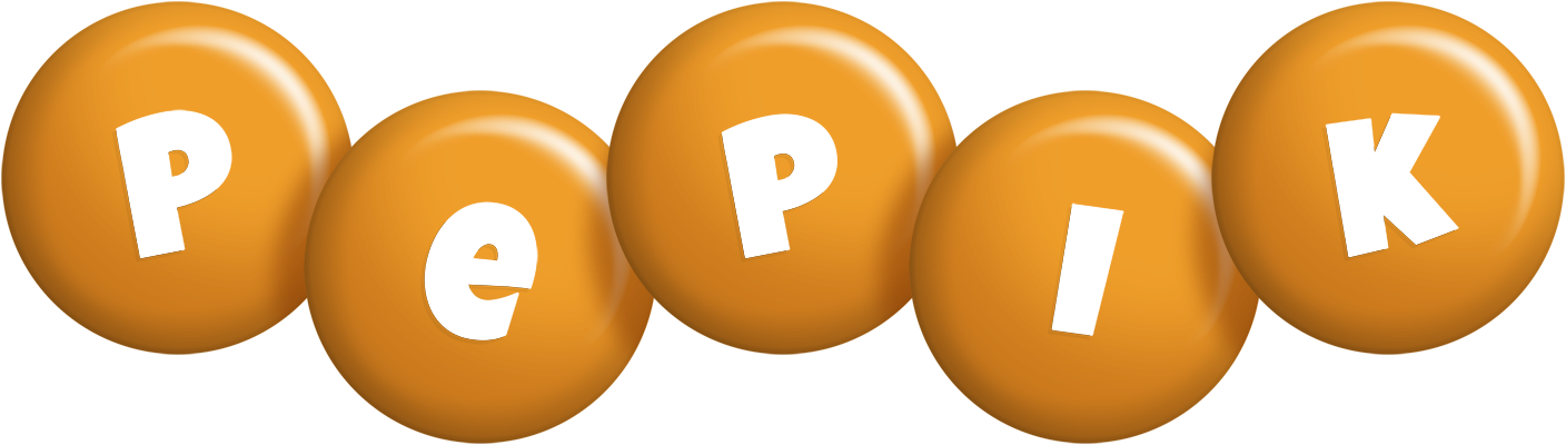 Pepik candy-orange logo