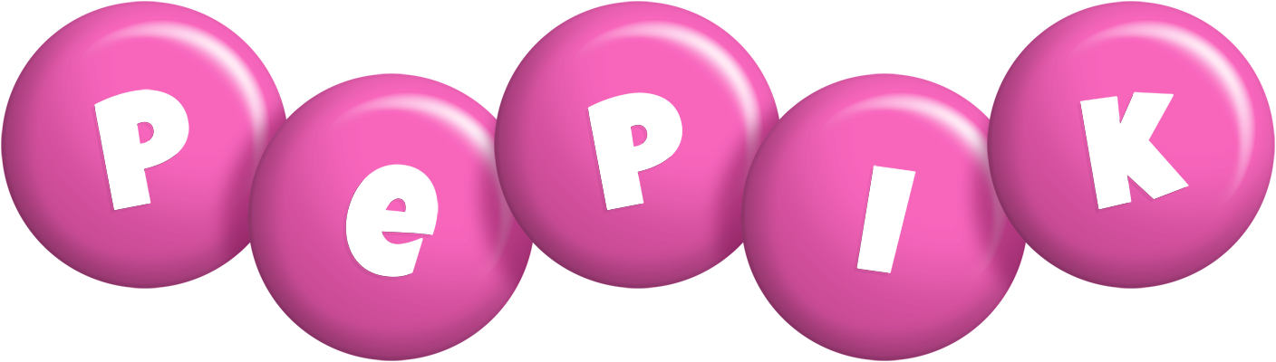 Pepik candy-pink logo