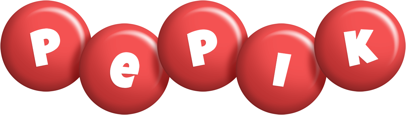 Pepik candy-red logo