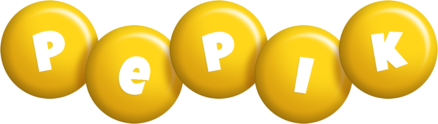 Pepik candy-yellow logo
