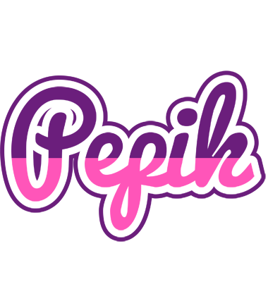 Pepik cheerful logo