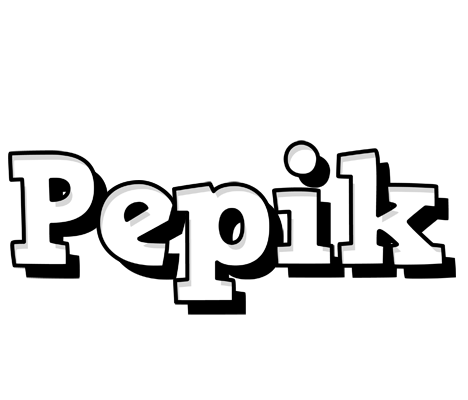 Pepik snowing logo